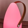 Guari Table lamp LED brown, white, 1-light source, Colour changer