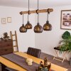Imana Pendant Light Light wood, black, 4-light sources