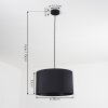 Huarate Pendant Light black, 1-light source