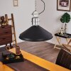 Chara Pendant Light chrome, black, 1-light source