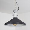 Chara Pendant Light chrome, black, 1-light source