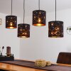 Trasancos Pendant Light black, 4-light sources