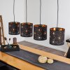 Trasancos Pendant Light black, 4-light sources