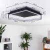 Taxmido Ceiling Light LED black, 1-light source