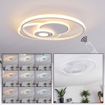 Panchita Ceiling Light LED white, 1-light source, Remote control