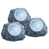 Globo SOLAR stone light set LED grey, 3-light sources
