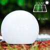 Solar globe light LED stainless steel, 2-light sources