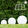 Solar globe light LED stainless steel, 2-light sources