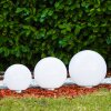 Solar globe light LED stainless steel, 2-light sources