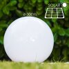 Solar globe light LED stainless steel, 2-light sources