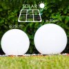 Solar light balls LED stainless steel, 2-light sources