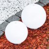 Solar light balls LED stainless steel, 2-light sources