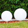 Solar light balls LED stainless steel, 2-light sources