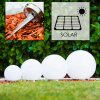 Solar globe light LED stainless steel, 2-light sources