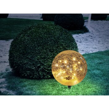 Globo SOLAR globe light LED black, 30-light sources