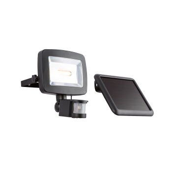 Globo SOLAR solar light LED black, 1-light source, Motion sensor