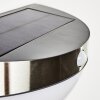 BASRA solar light LED chrome, 1-light source, Motion sensor