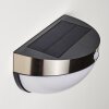 BASRA solar light LED chrome, 1-light source, Motion sensor