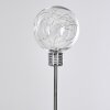 HILDA solar light LED chrome, transparent, clear, 20-light sources