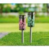 Globo  solar light LED stainless steel, 2-light sources, Colour changer