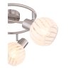 Globo WILLY Ceiling Light matt nickel, 3-light sources