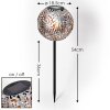 Gilbert solar light LED silver, 1-light source