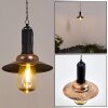 ANAHEIM Pendant Light LED copper, black, 1-light source