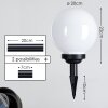 CAMPINAS globe light LED black, white, 1-light source