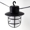 POZZUOLI rope lights LED black, white, 10-light sources