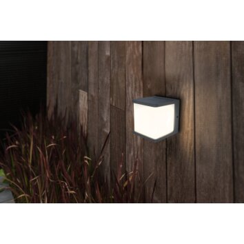 Lutec DOBLO Solar lights LED anthracite, 1-light source, Motion sensor