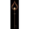 Globo solar light LED rust-coloured, 1-light source