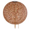 Globo solar light LED rust-coloured, 1-light source