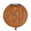 Globo solar light LED rust-coloured, 1-light source