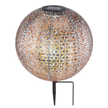 Globo solar light LED silver, 1-light source