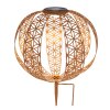 Globo solar light LED rust-coloured, 1-light source