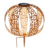 Globo solar light LED rust-coloured, 1-light source