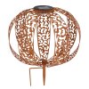 Globo solar light LED rust-coloured, 1-light source