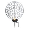 Globo solar light LED silver, 2-light sources