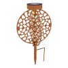 Globo solar light LED rust-coloured, 1-light source