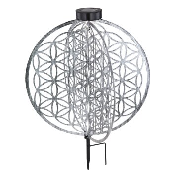 Globo solar light LED silver, 1-light source
