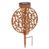 Globo solar light LED rust-coloured, 1-light source