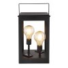 Globo solar light LED black, 2-light sources