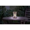 Globo solar light LED rust-coloured, 3-light sources