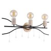 Globo NOLE Wall Light Light wood, black, 3-light sources