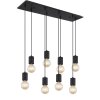Globo HERMINE Pendant Light black, 8-light sources