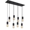 Globo HERMINE Pendant Light black, 8-light sources