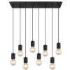Globo HERMINE Pendant Light black, 8-light sources