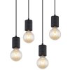 Globo HERMINE Pendant Light black, 8-light sources
