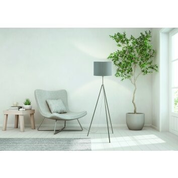 Eglo SCIGLIATI Floor Lamp matt nickel, 1-light source