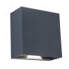 Lutec Gemini Beams Outdoor Wall Light LED anthracite, 2-light sources